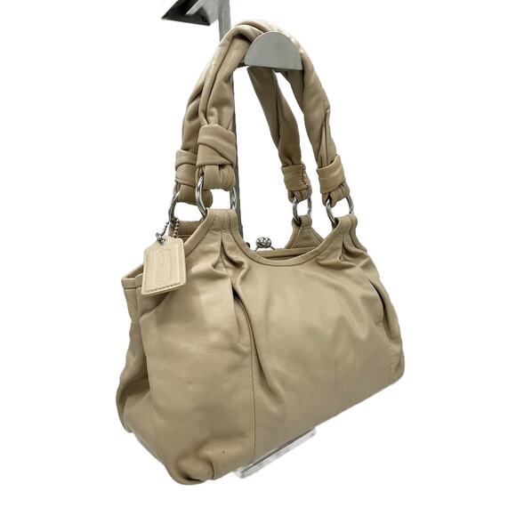 Coach Hand Bag in Beige and Pink - Picture 1 of 9